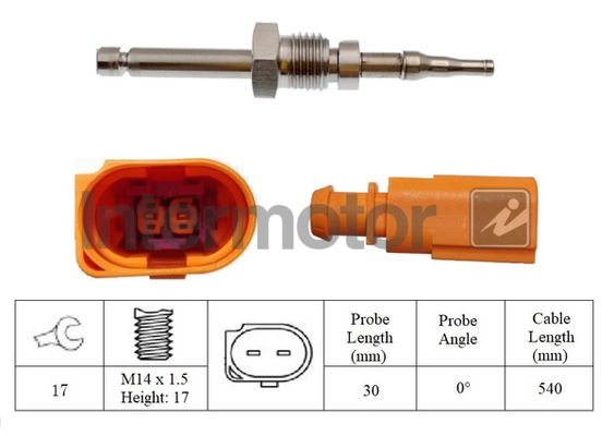 czujnik, temperatura spalin INTERMOTOR 27362