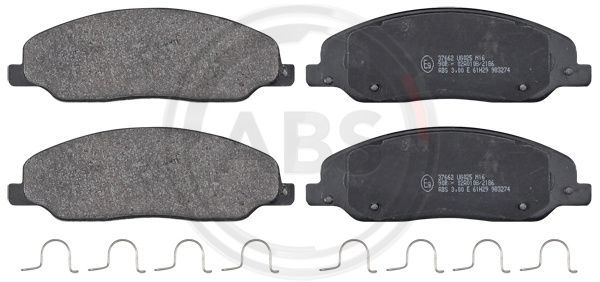 Zestaw klocków hamulcowych, hamulce tarczowe A.B.S. 37662