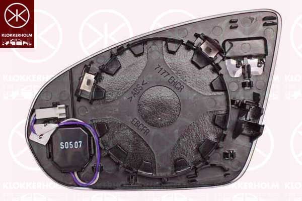 Szkło lusterka, lusterko zewnętrzne KLOKKERHOLM 35731064