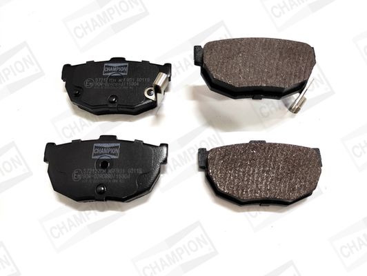 Zestaw klocków hamulcowych, hamulce tarczowe CHAMPION 572127CH