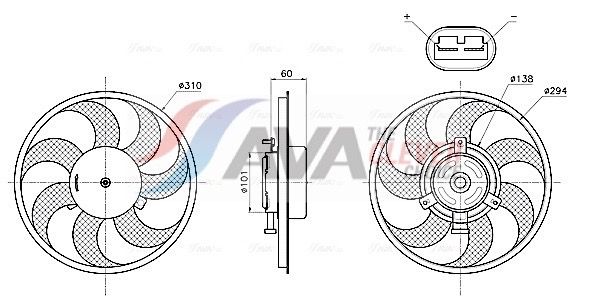 Вентилятор, охлаждение двигателя