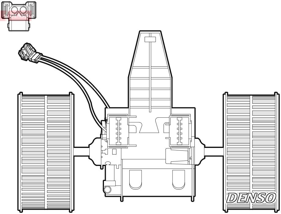 Vnútorný ventilátor DENSO DEA05009