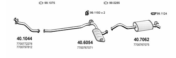 Układ wydechowy ASSO ART2153