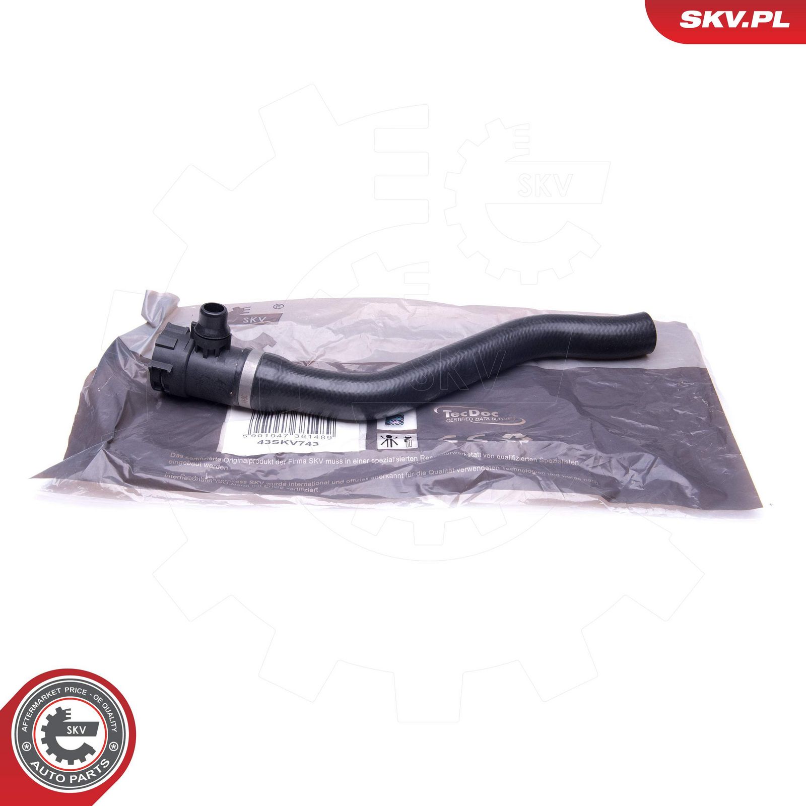 Levně Hadice chladiče ESEN SKV 43SKV743