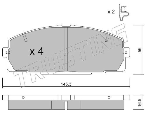 Piduriklotsi komplekt,ketaspidur