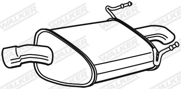 Levně Zadní tlumič výfuku WALKER 23033
