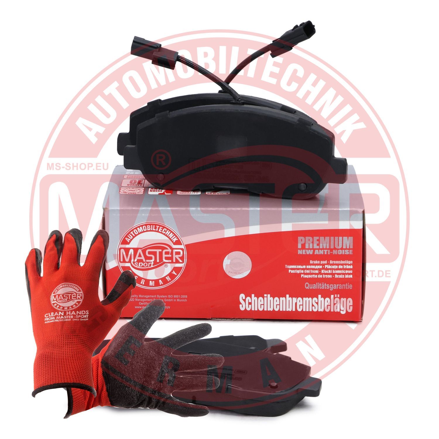 Zestaw klocków hamulcowych, hamulce tarczowe MASTER-SPORT GERMANY 13046048562N-SET-MSP