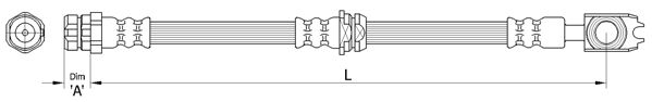 Furtun frana METZGER 4110439