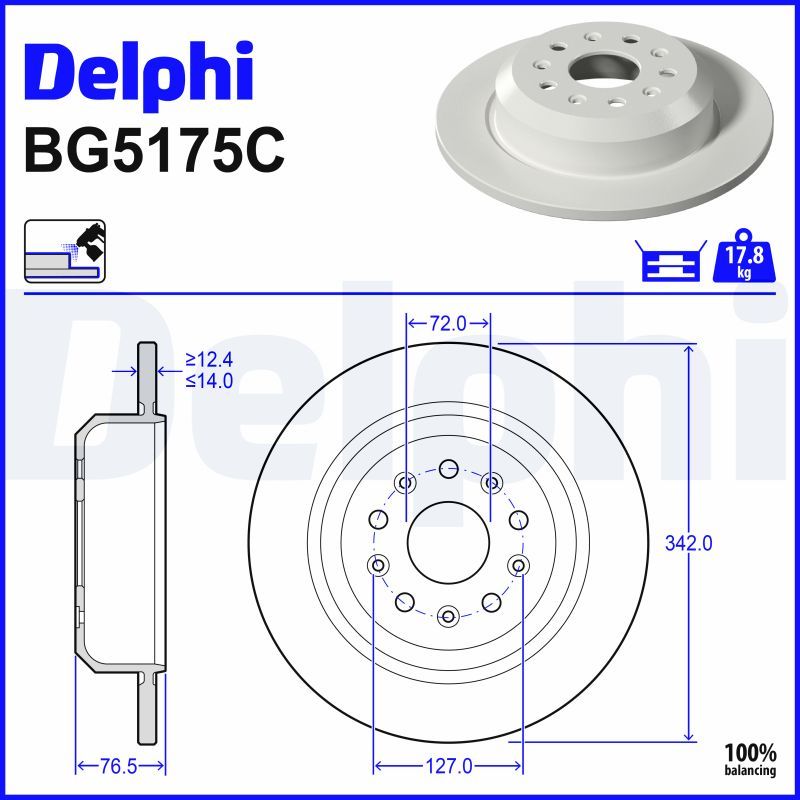 Disc frana DELPHI BG5175C