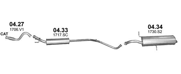 Układ wydechowy POLMO POLMO40004