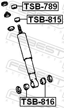 Levně Distanční trubička, tlumiče FEBEST TSB-816