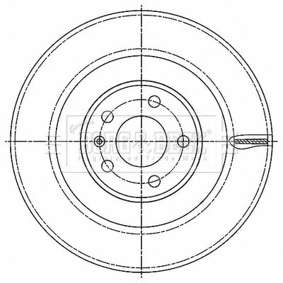 Tarcza hamulcowa BORG & BECK BBD6203S