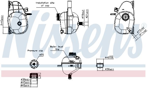 Vase d'expansion, liquide de refroidissement