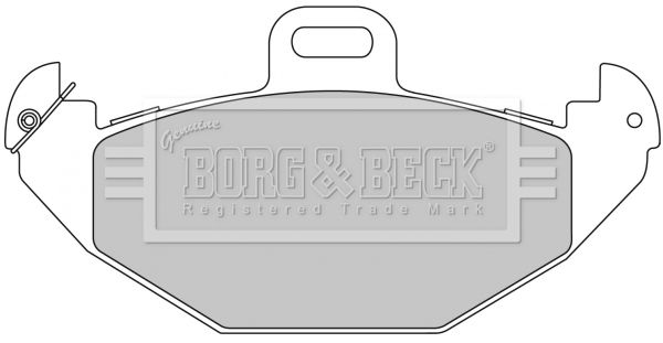 Zestaw klocków hamulcowych, hamulce tarczowe BORG & BECK BBP1676