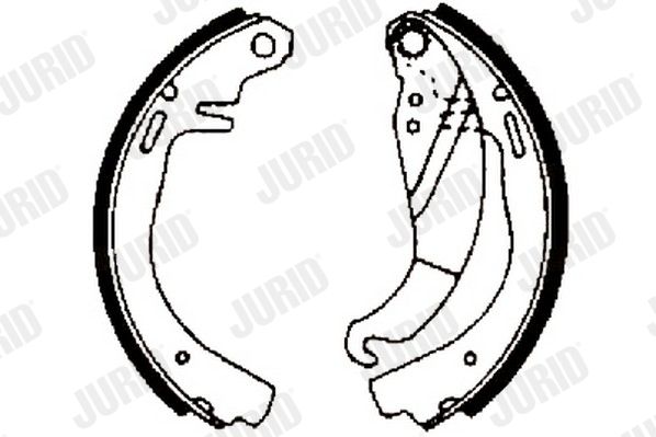 Zestaw szczęk hamulcowych JURID 361238J