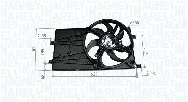 Ventilators, motora dzesēšanas sistēma