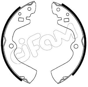 Zestaw szczęk hamulcowych CIFAM 153-277