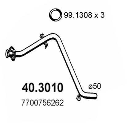 Rura wydechowa ASSO 40.3010