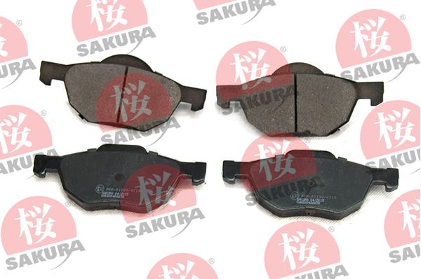 Sada brzdových destiček, kotoučová brzda SAKURA 600-40-6638