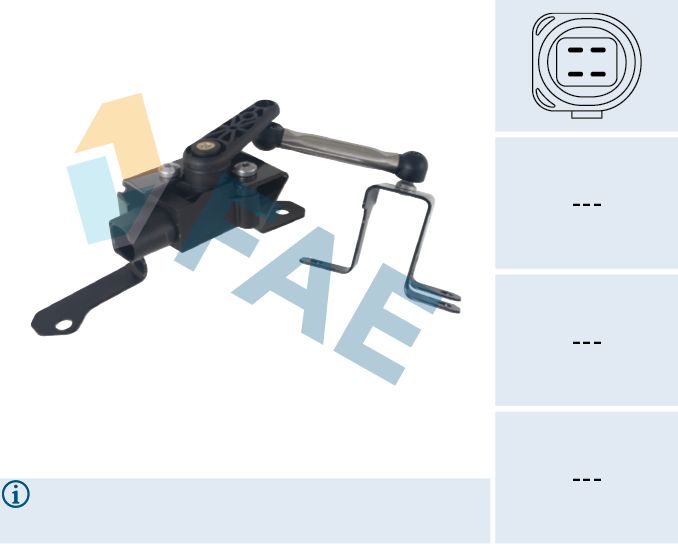 Czujnik, regulacja zasięgu świateł FAE 43007