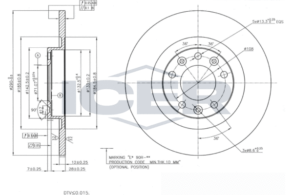 Tarcza hamulcowa ICER 78BD4614-2