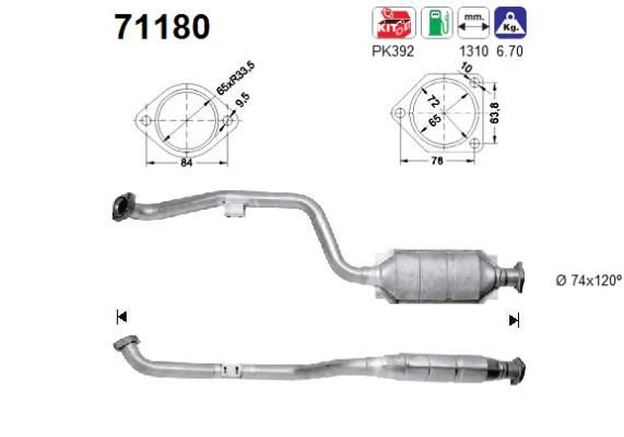 Katalizator AS 71180