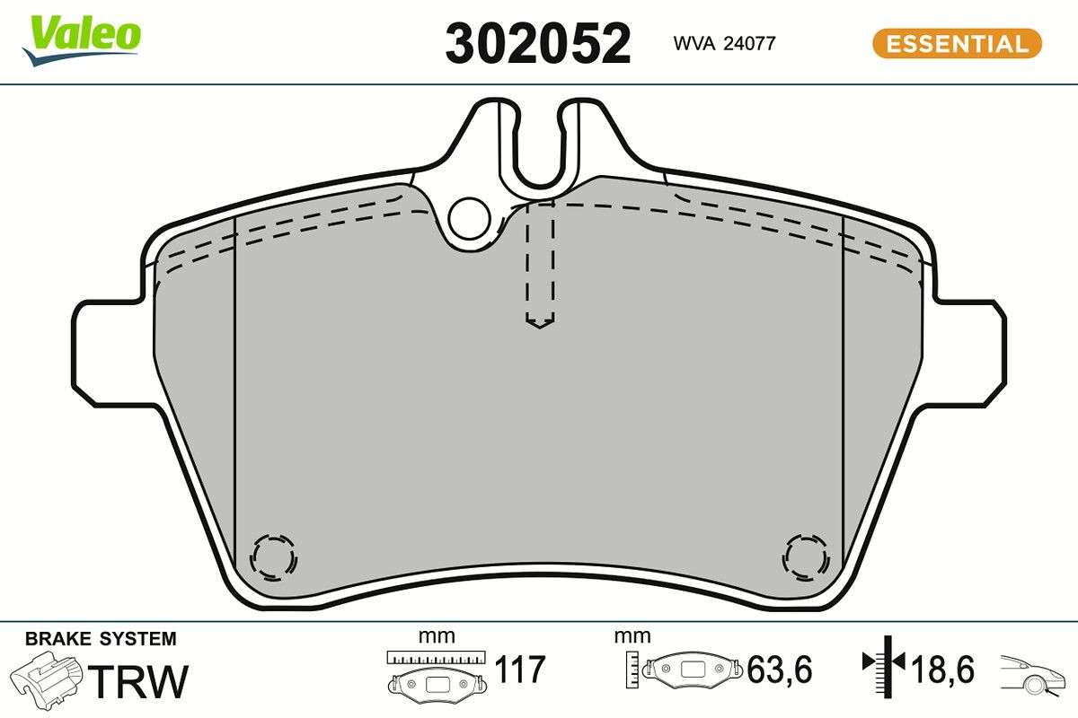 Комплект тормозных колодок, дисковый тормоз