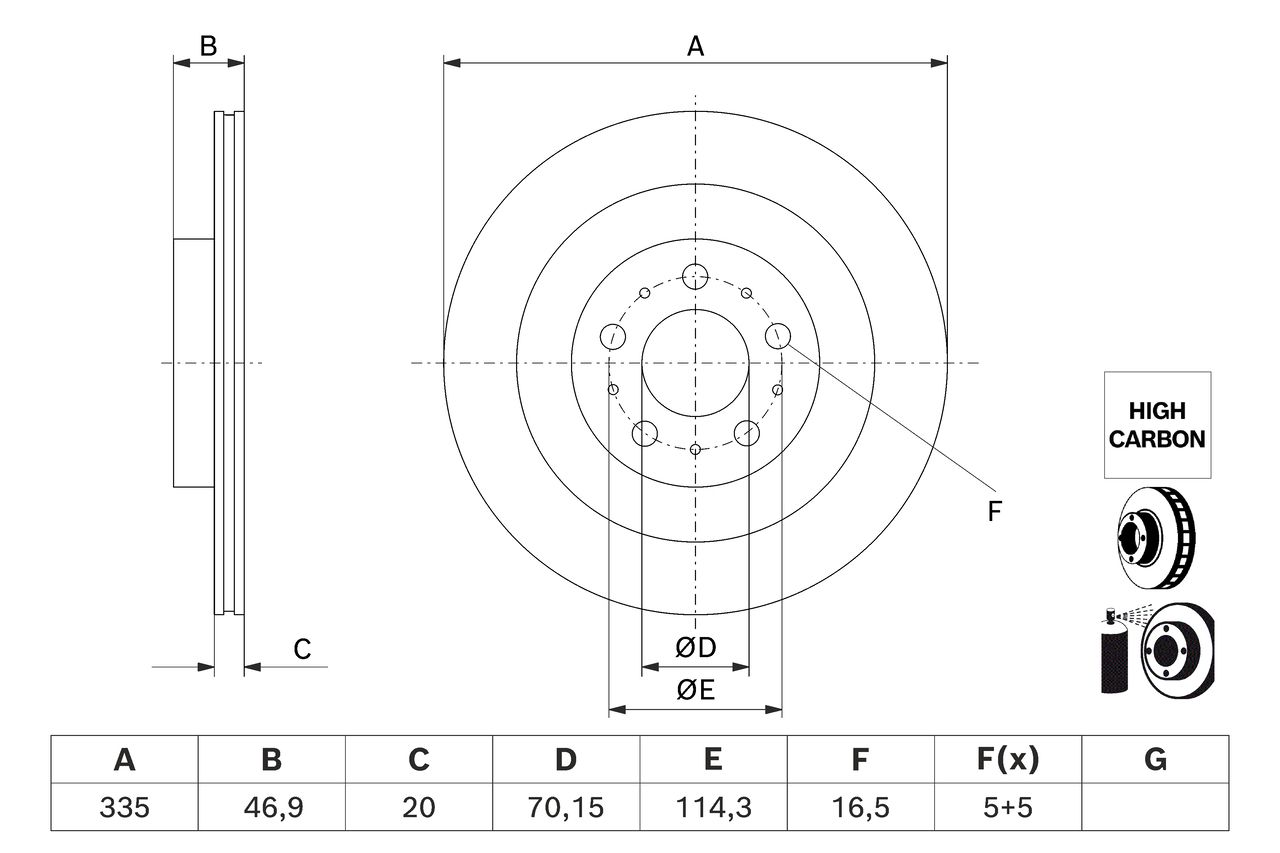 Disc frana BOSCH 0 986 479 J78