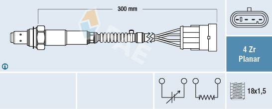 Sonda lambda FAE 77641