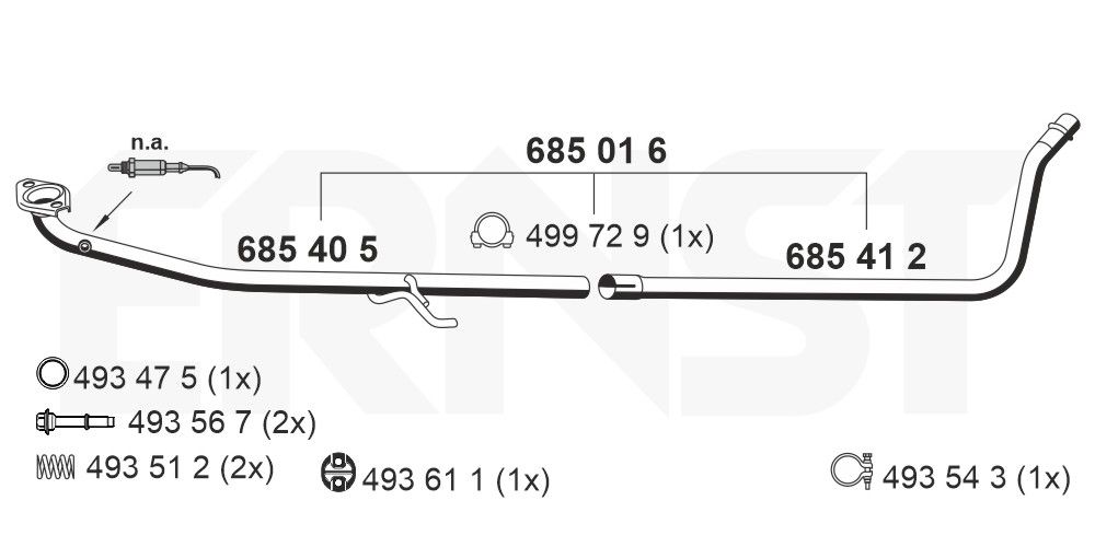 Racord evacuare ERNST 685016