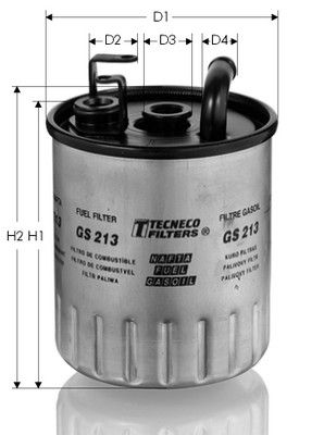 Filtr paliwa TECNECO FILTERS GS213