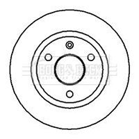 Tarcza hamulcowa BORG & BECK BBD4004