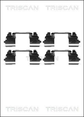 Zestaw akcesoriów, klocki hamulcowe TRISCAN 8105 101656
