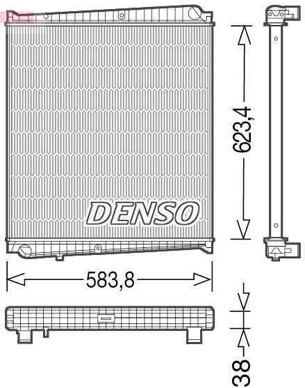 Chłodnica, układ chłodzenia silnika DENSO DRM23047