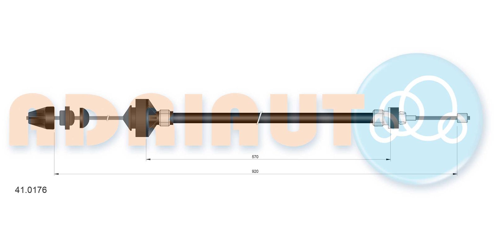 Cablu ambreiaj ADRIAUTO 41.0176