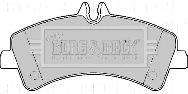 Zestaw klocków hamulcowych, hamulce tarczowe BORG & BECK BBP2170
