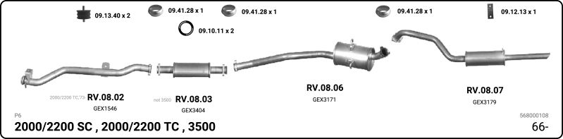 Układ wydechowy IMASAF 568000108