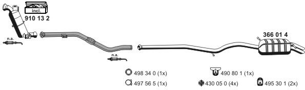 Układ wydechowy ERNST 040933
