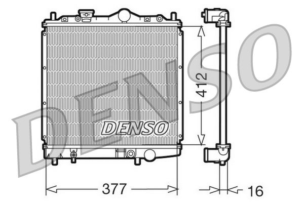 Chłodnica, układ chłodzenia silnika DENSO DRM45001