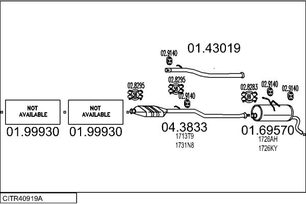 Układ wydechowy MTS CITR40919A010227