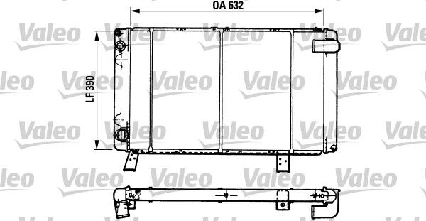 Chłodnica, układ chłodzenia silnika VALEO 810918
