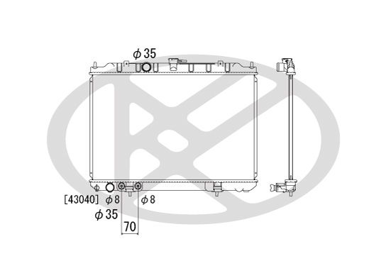 Radiator, racire motor KOYORAD PL021934