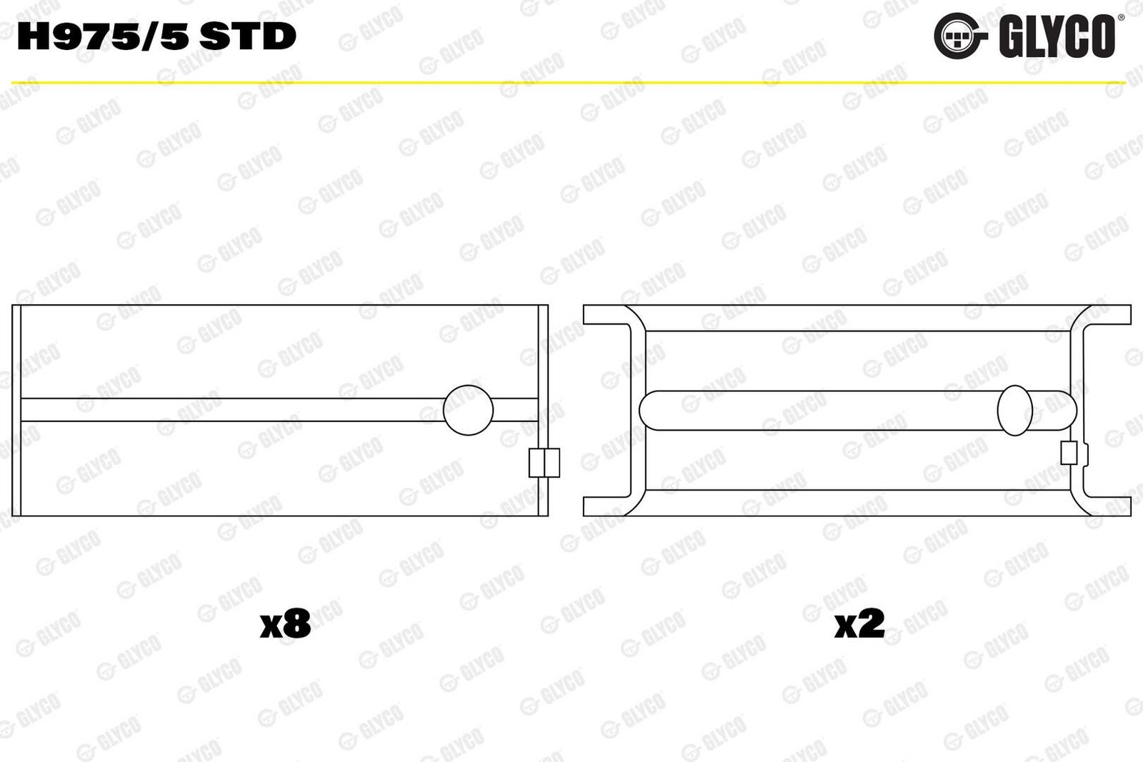 Cuzinet arbore cotit GLYCO H975/5 STD