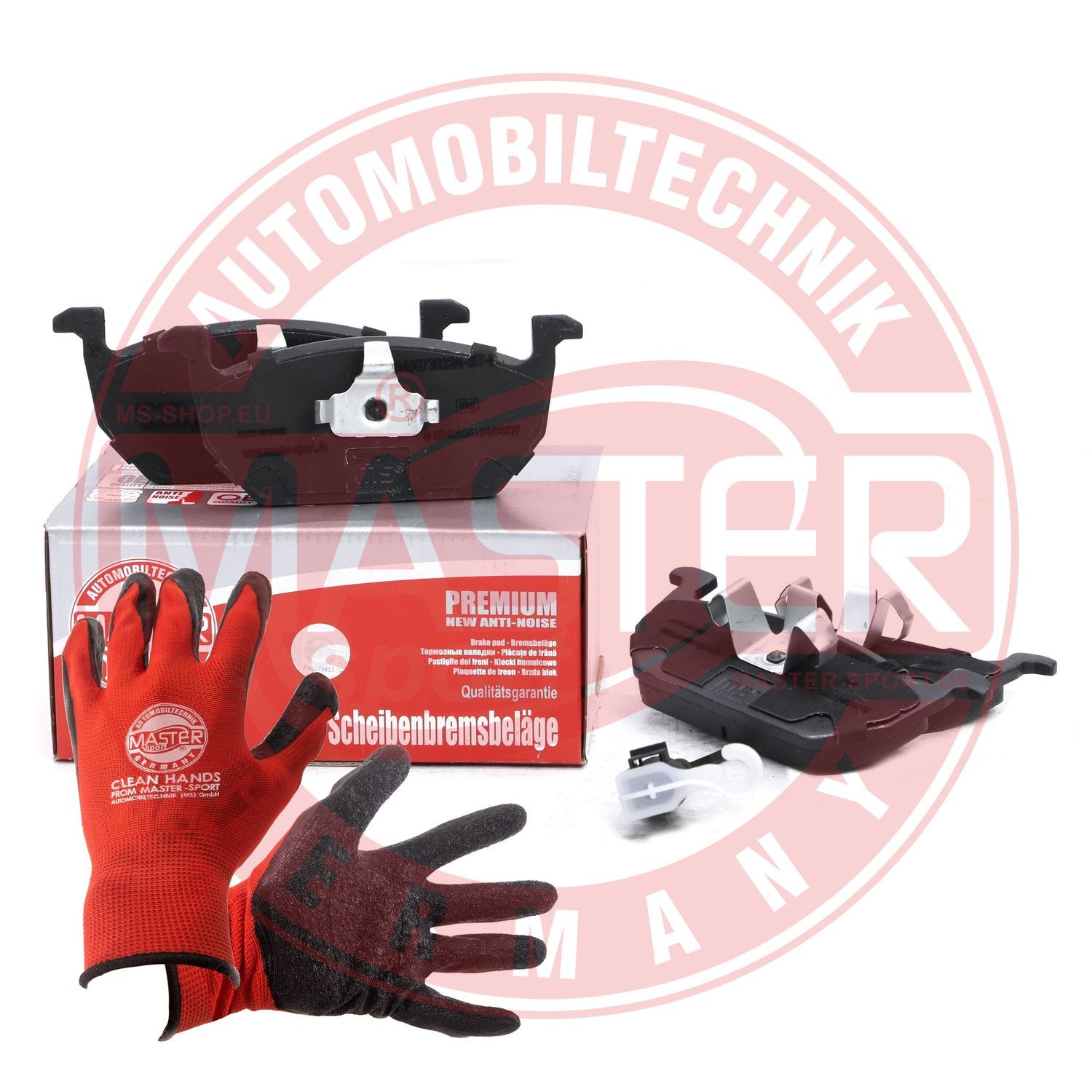 Zestaw klocków hamulcowych, hamulce tarczowe MASTER-SPORT GERMANY 13046073032N-SET-MSP