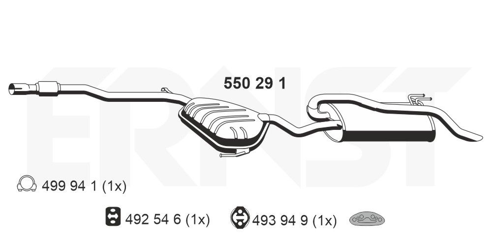Toba esapament finala ERNST 550291