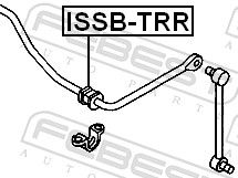 Levně Držák, Příčný stabilizátor FEBEST ISSB-TRR