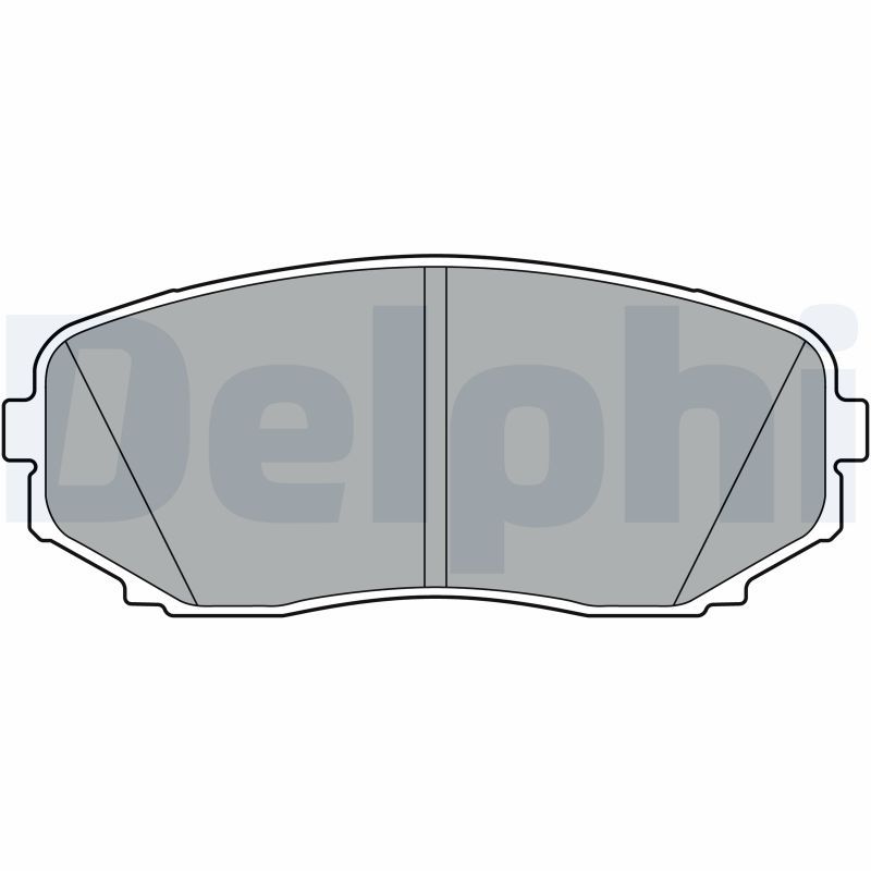 Sada brzdových platničiek kotúčovej brzdy DELPHI LP3399