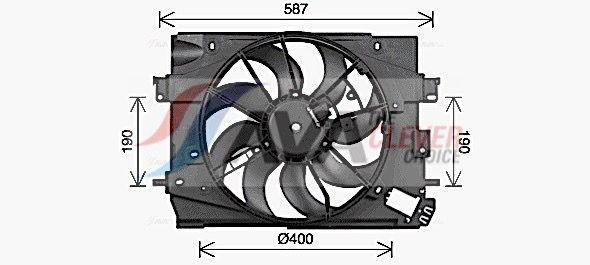 Ventilateur, refroidissement du moteur