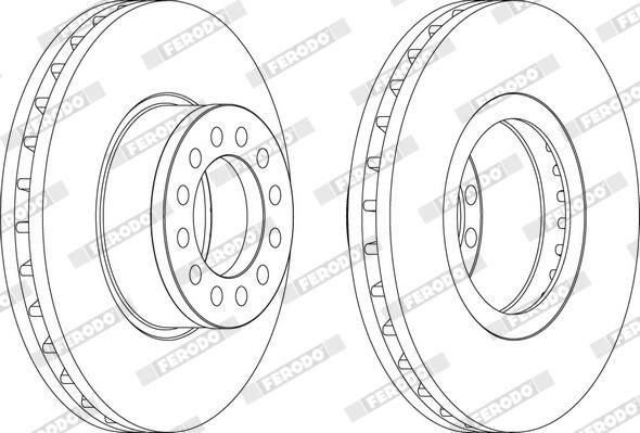 Disc frana FERODO FCR331A
