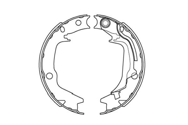 Set saboti frana KAVO PARTS KBS-3415